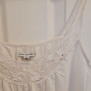 American Eagle Outfitters Cream Lace Chemise